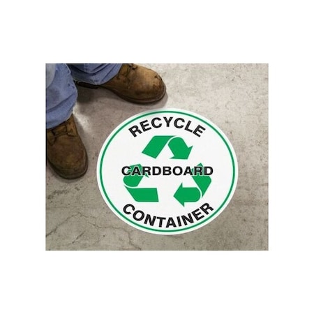 Accuform RECYCLE FLOOR MARKING SIGNS 17 in  MFS914 MFS914